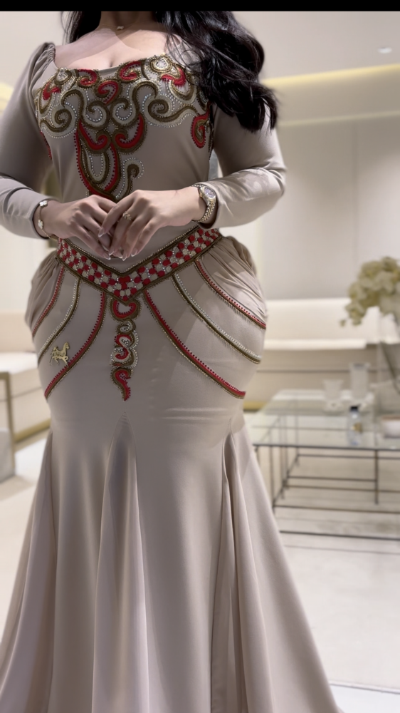فستان سترتش كريب