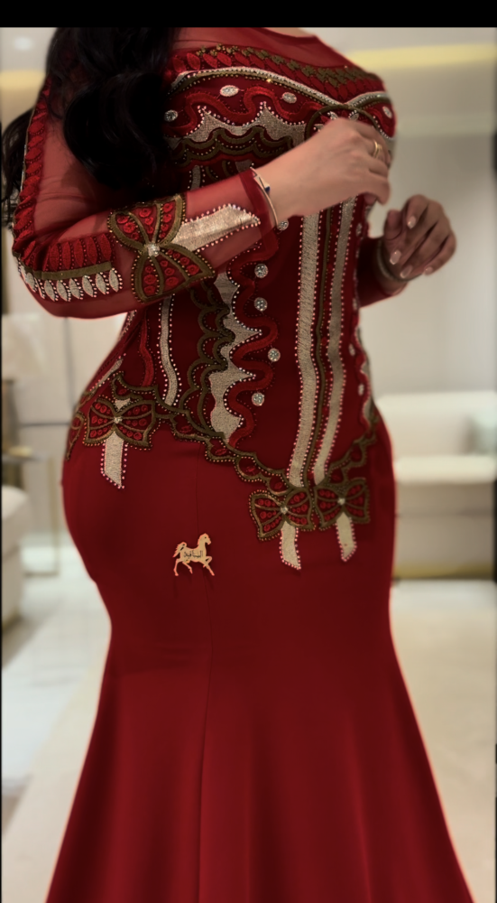 فستان سترتش كريب