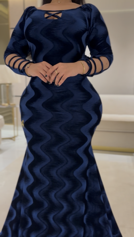 فستان مخمل سترتش