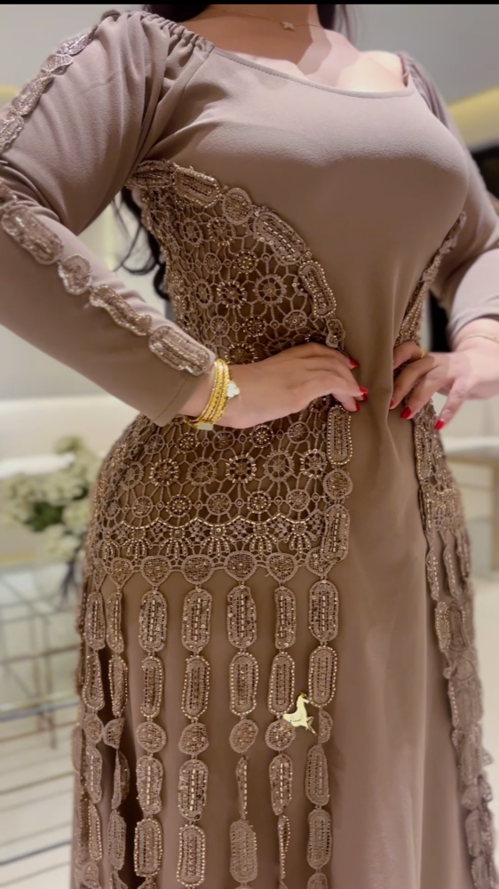 فستان سترتش كريب