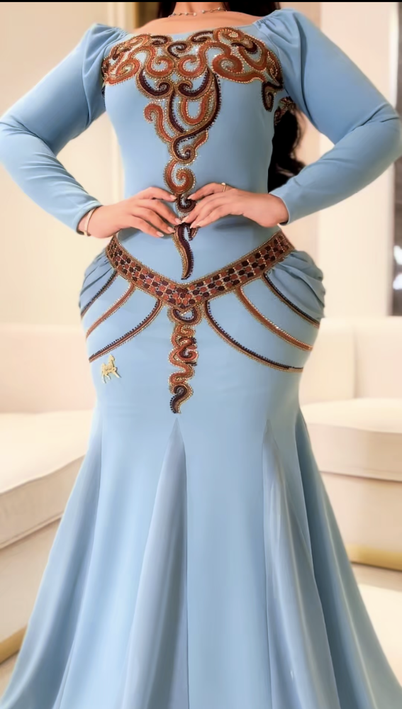 فستان سترتش كريب