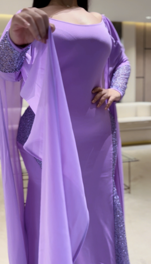 فستان سترتش كريب