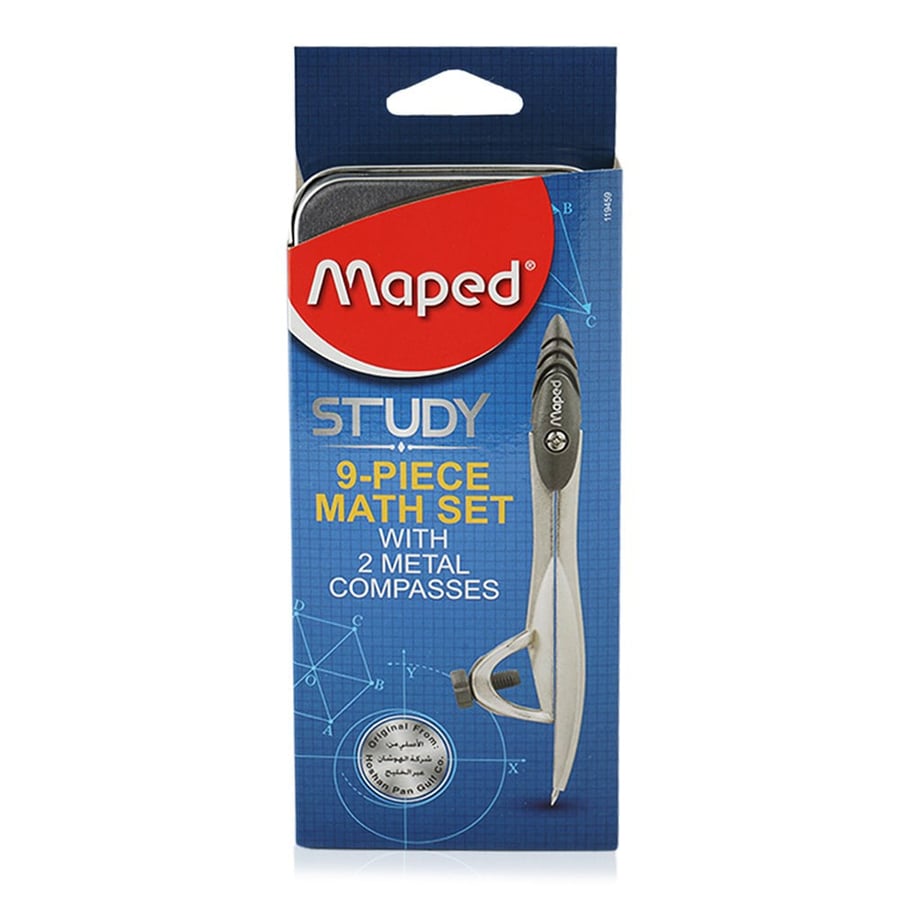 علبة هندسة 9 قطع – MAPED