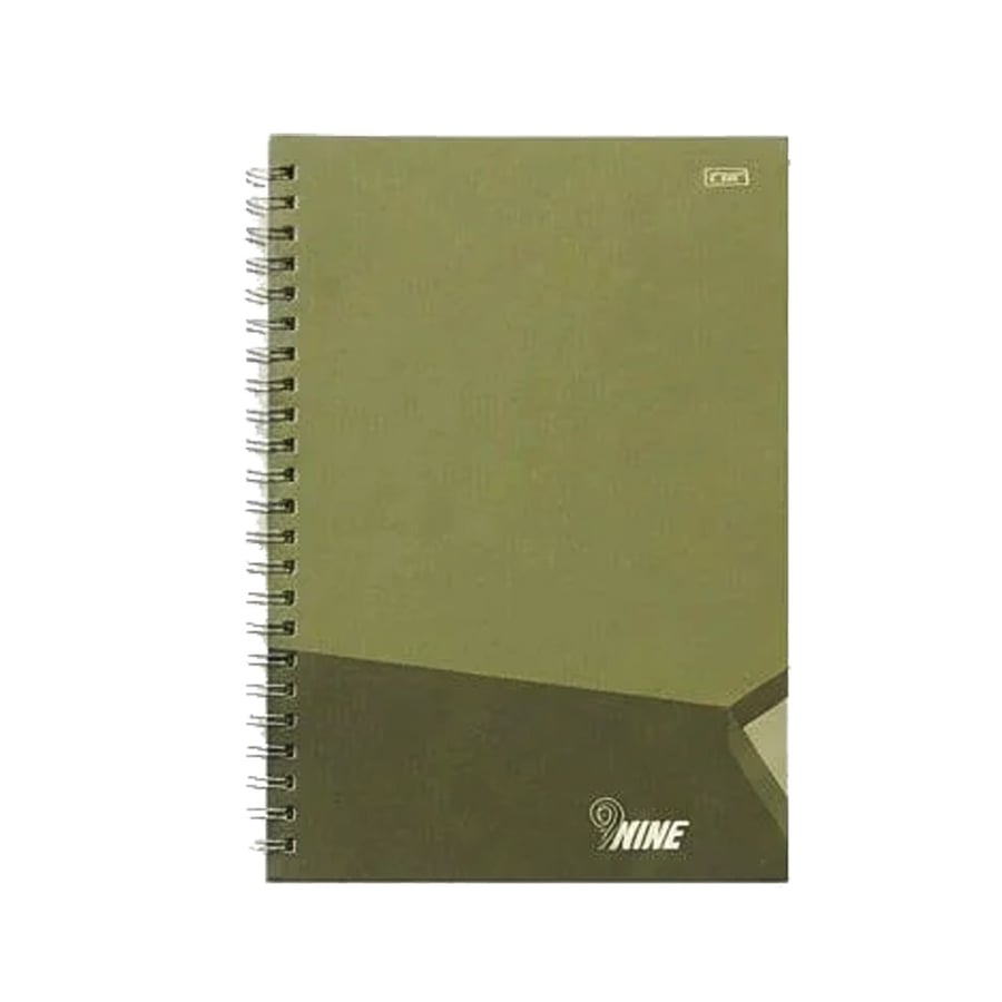 دفتر إنجليزي سلك 100 ورقة  9NINE- A5