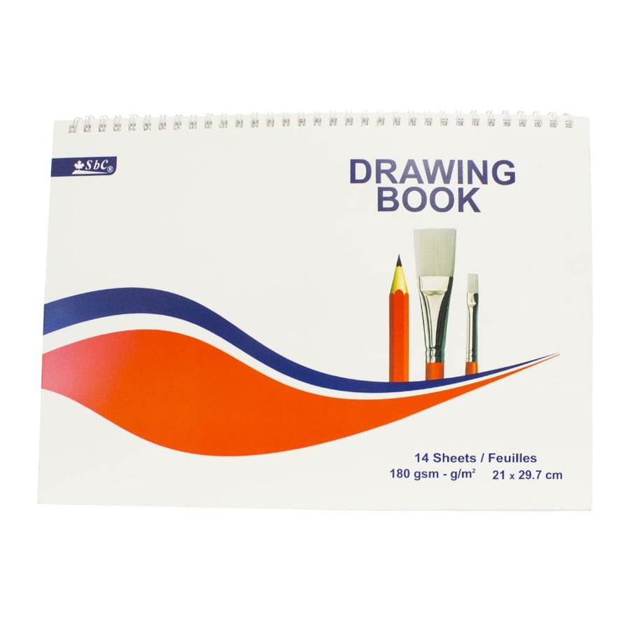 كراسة رسم سلك 21×29.7 سم 14 ورقة – 180 جم – SBC