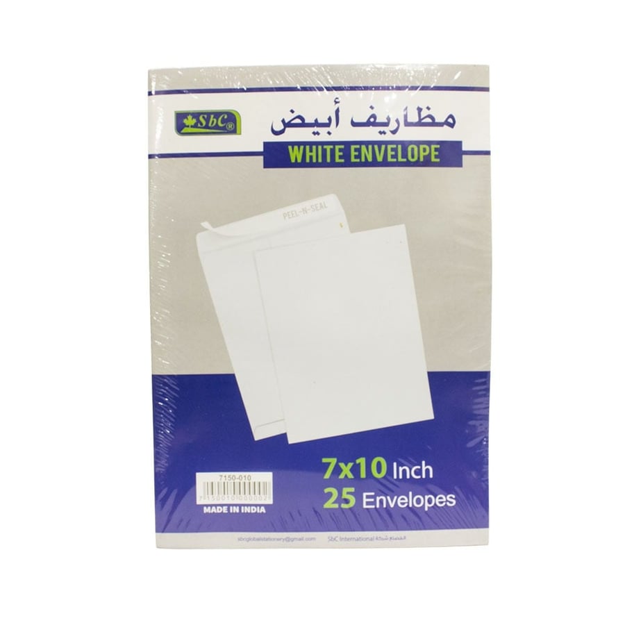 أظرف مانيلا – 7 × 10 إنش 25 ظرف  – SBC