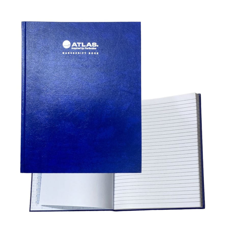 دفتر ريكورد ازرق 192 ورقة ATLAS -  10×8