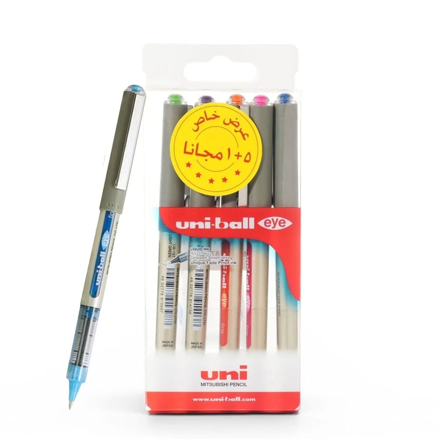 طقم أقلام يوني بول قلم سائل فرعية UB157-06C
