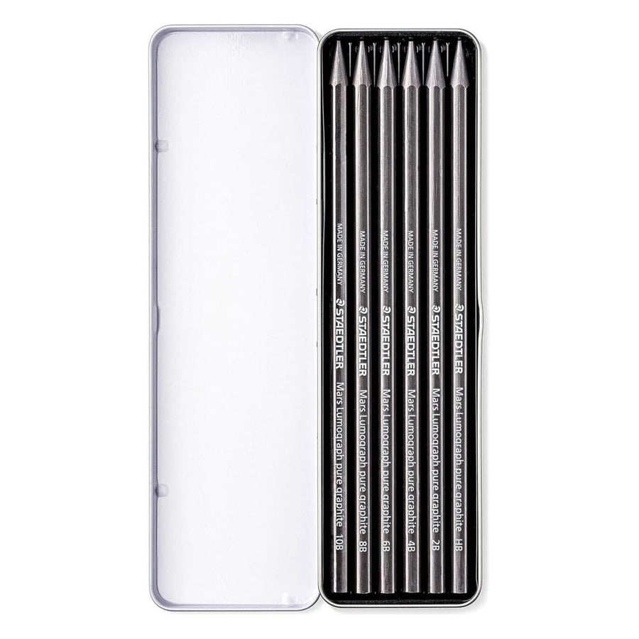 طقم أقلام جرافيت 6 أقلام رسم بدرجات مختلفة - STAEDTLER