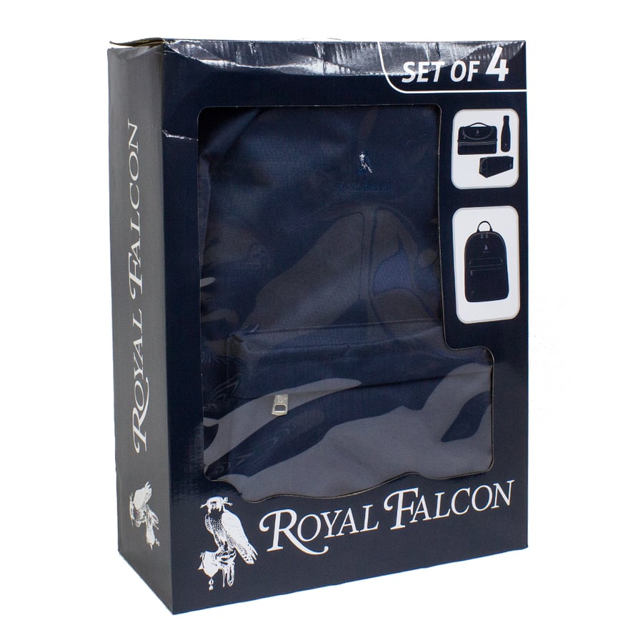 طقم شنطة مدرسية متكامل 4 قطع 16 إنش - ROYAL FALCON