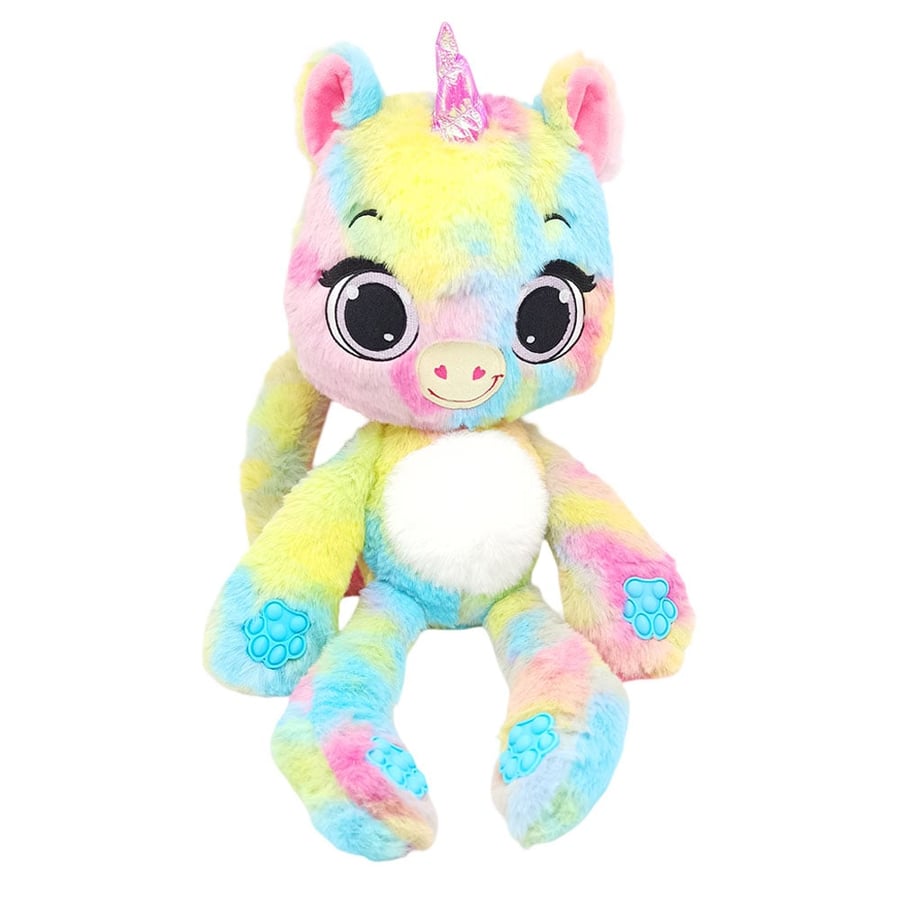 دمية يونيكورن قطيفة قابلة للضغط – Raspberry Burst Unicorn
