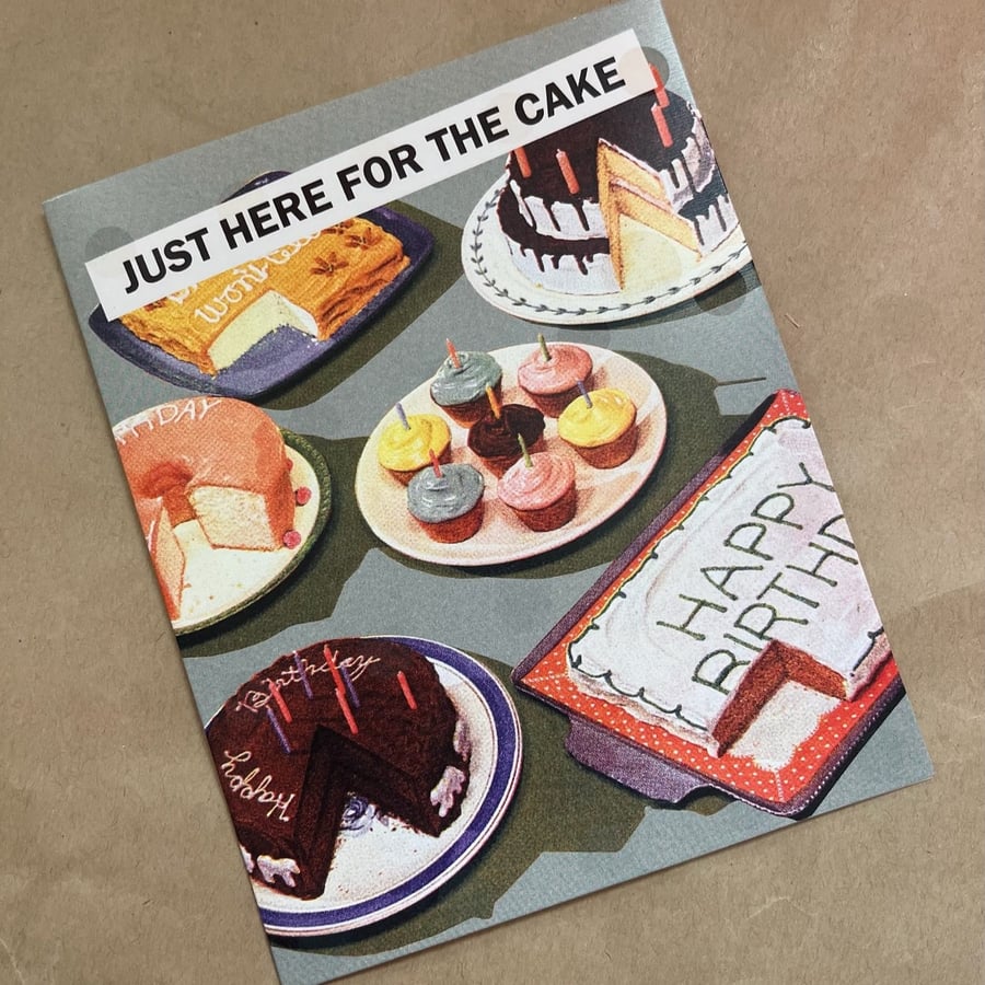 كرت Just here for the cake