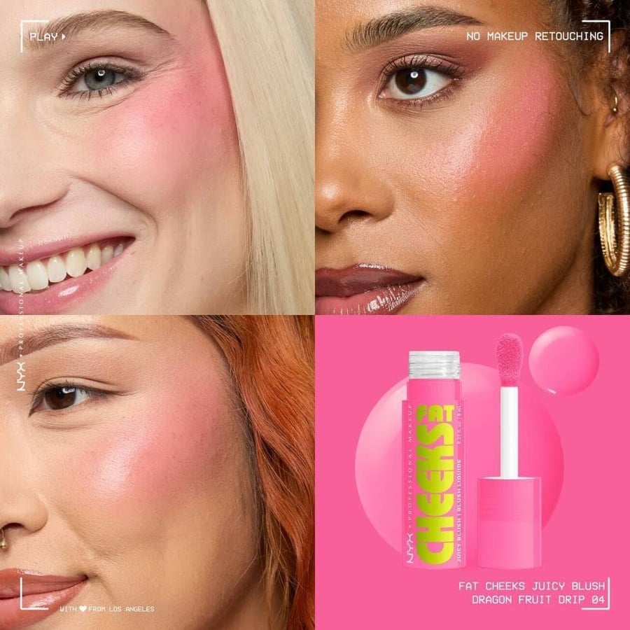 Liquid blush cheek color from Nix - 04 Dragon Fruit drip