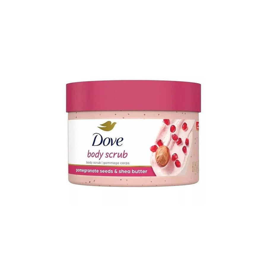 دوف (Dove) مقشر الجسم ببذور الرمان وزبدة الشيا – 298 مل