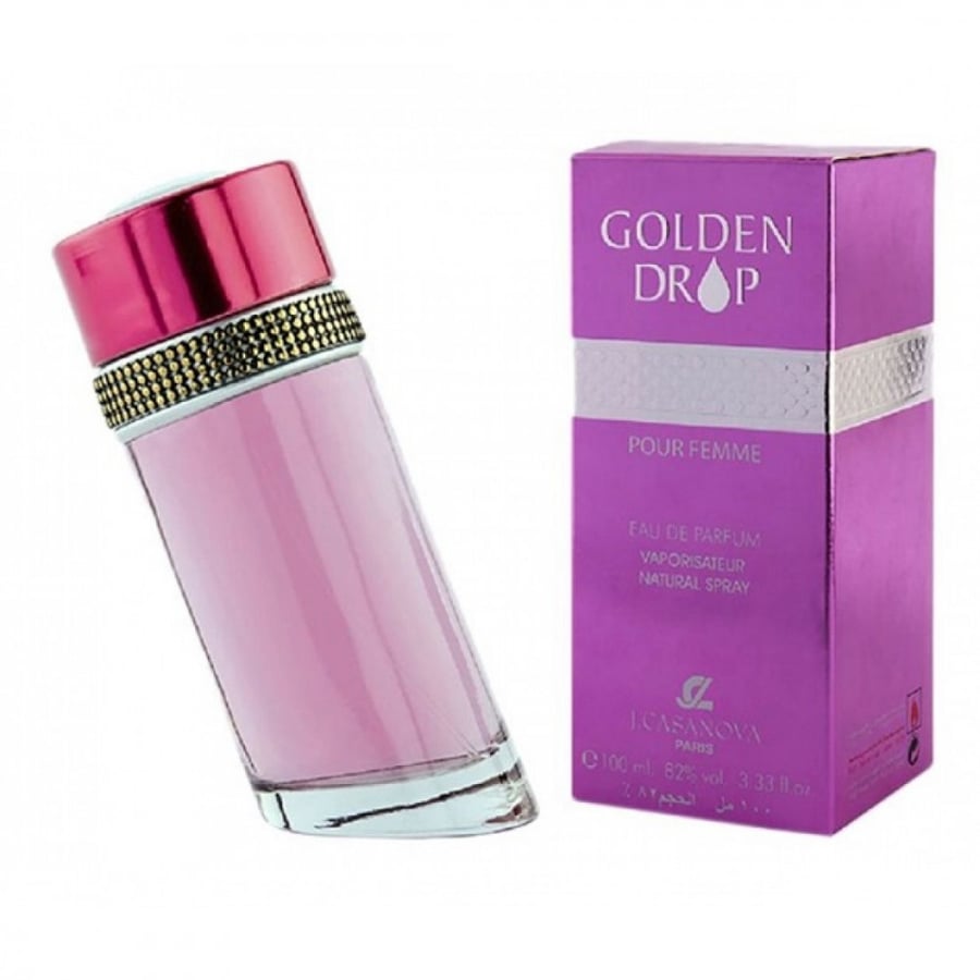 عطر جولدن دروب للنساء من جيه كازانوفا ، او دي بارفان ، 100 مل
