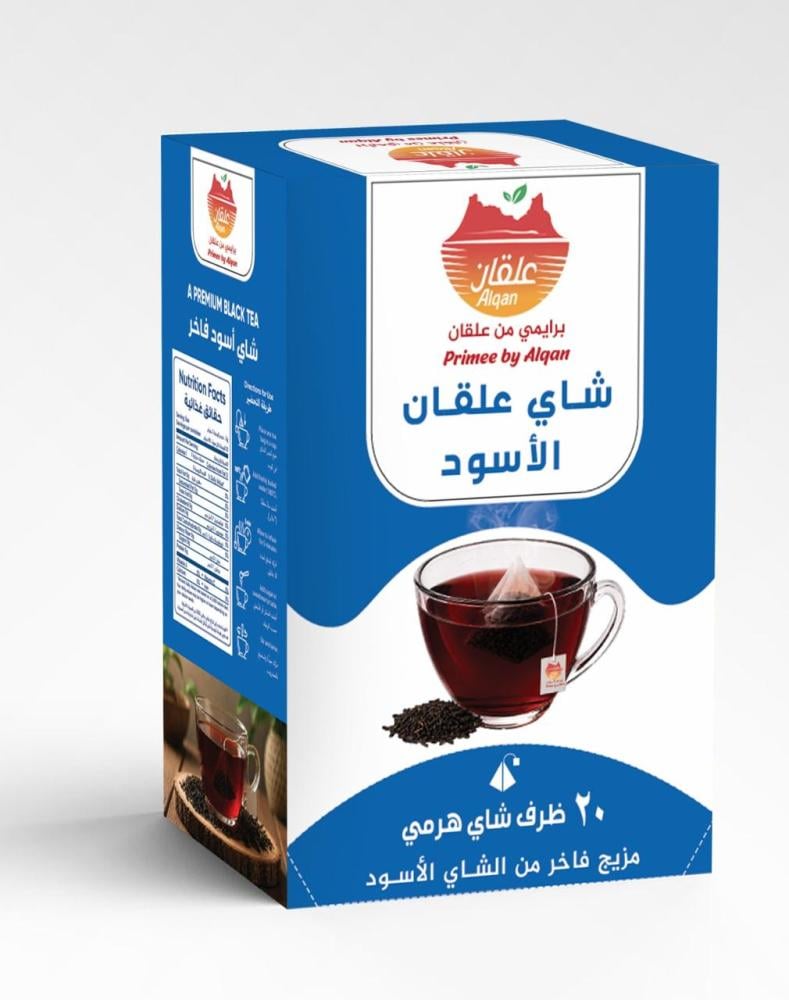 عبوة شاي علقان الأسود بريمي خاص - 20 أكياس هرمية مغلقة