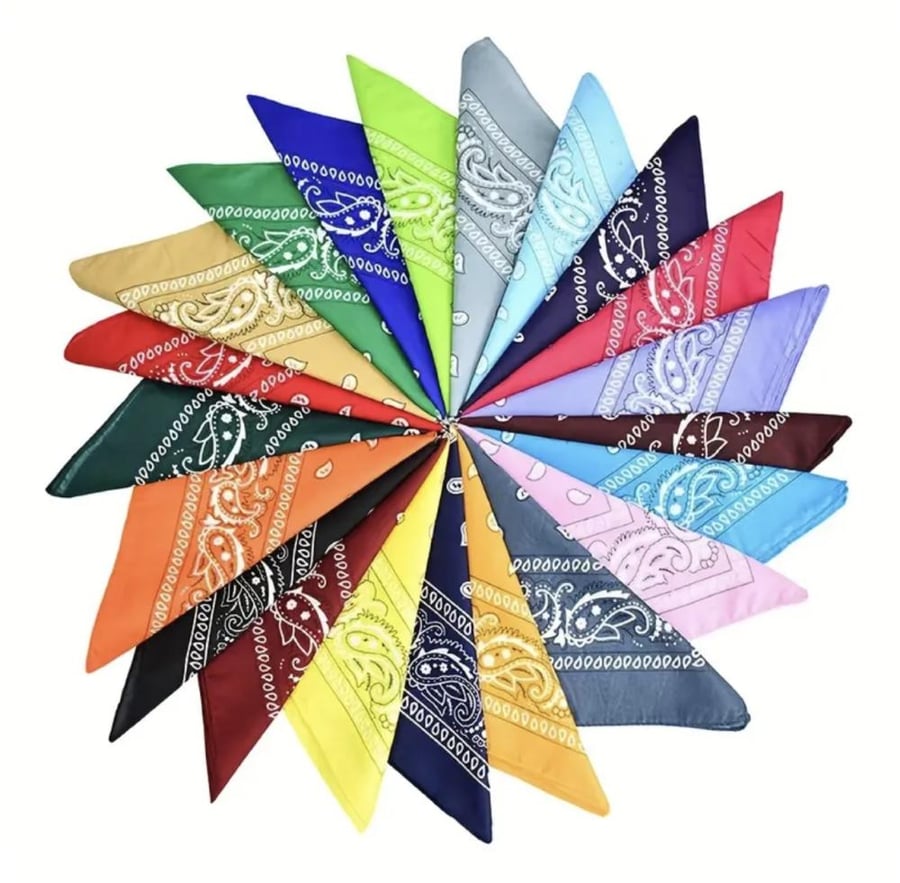Bandanas of all colors