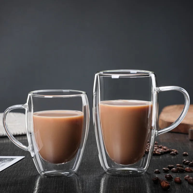 كوب زجاج مزدوج