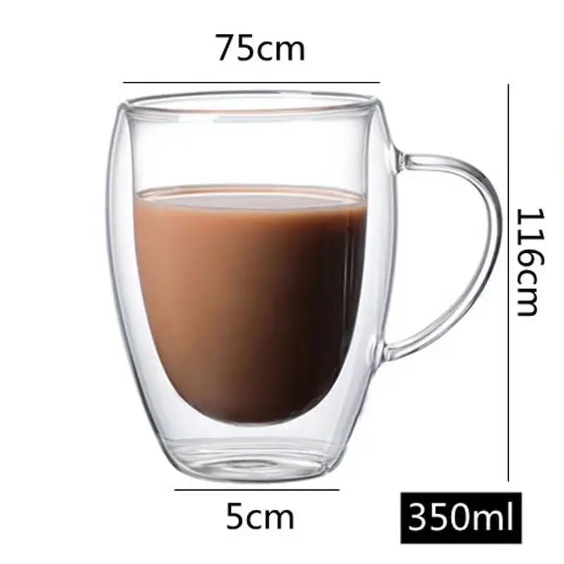 كوب زجاج مزدوج