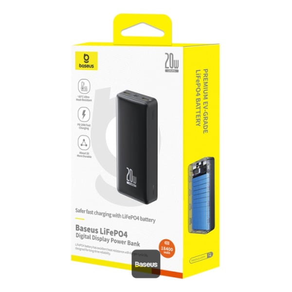 باور بنك Baseus LiFePO4 18400mAh 20W