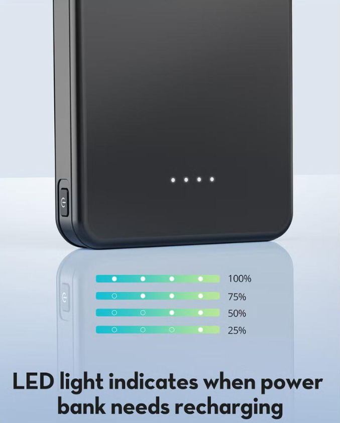 باور بنك 10000mAh بقدرة 15W بثلاث منافذ - راف باور (RAVPower) - أسود
