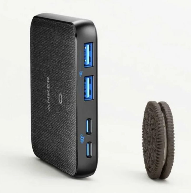 شاحن مكتبي 63 واط متعدد المنافذ PD + USB - انكر PowerPort Atom III (Anker) - أزرق
