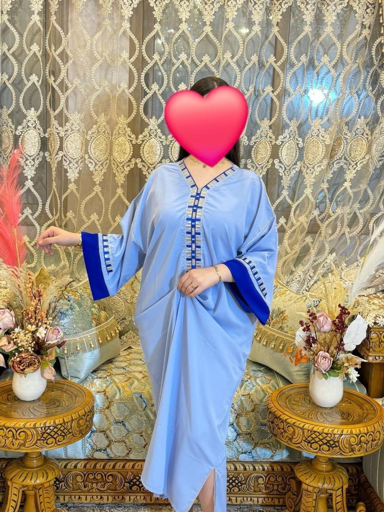 قفطان مغربي تطريز نخله