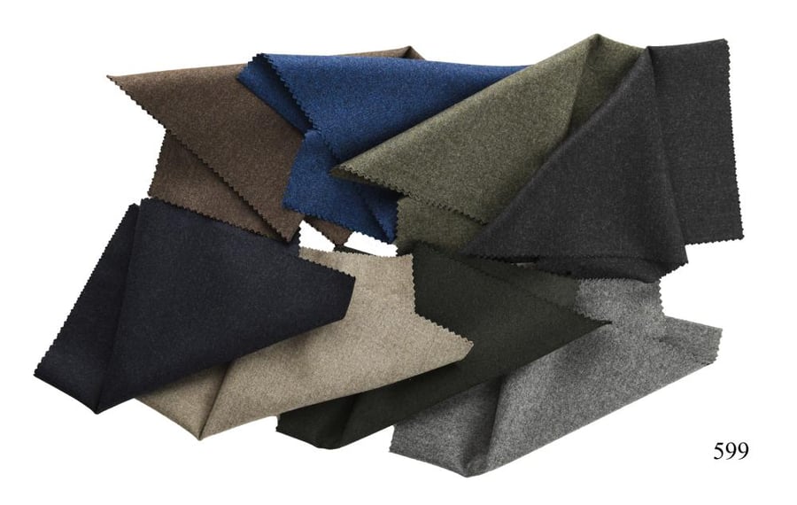 Italian wool fabric 3-piece small for oil 20 cm × 22 cm