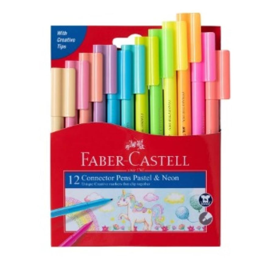 الوان سحرية 12 لون ( الوان فسفورية ) | Faber Castell