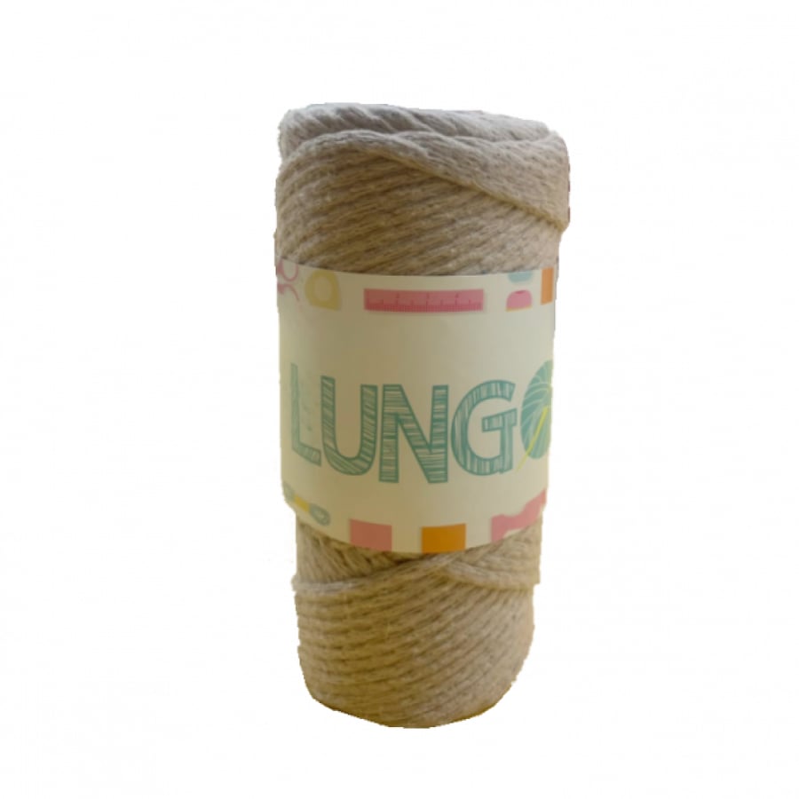 خيوط مكرمية بلون بني من Lung yarn
