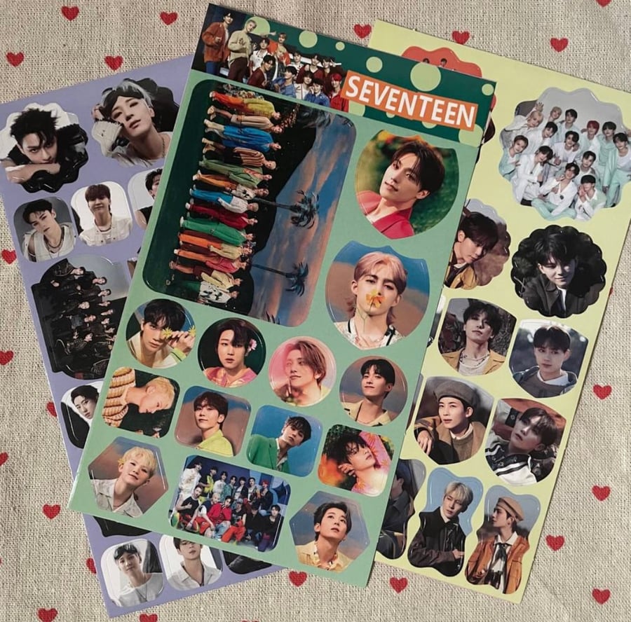 ملصقات سفنتين  seventeen