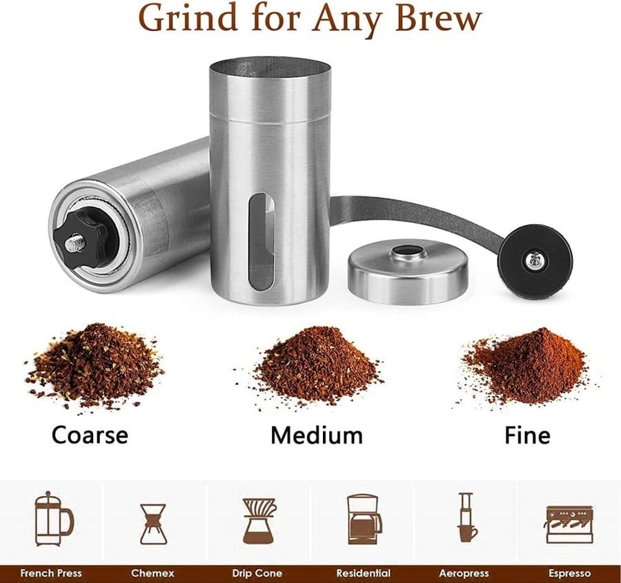 طاحونة يدوية فضي - Grinder Silver
