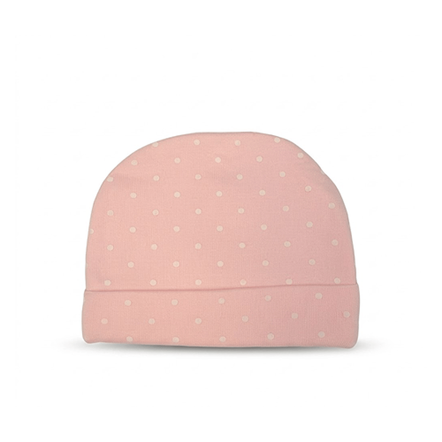 100% cotton newborn dotted hat