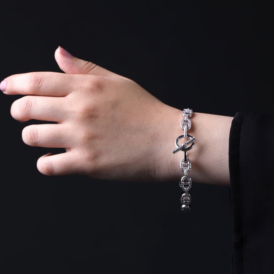 سوارة HERMES مرصعة بأحجار الزيركون