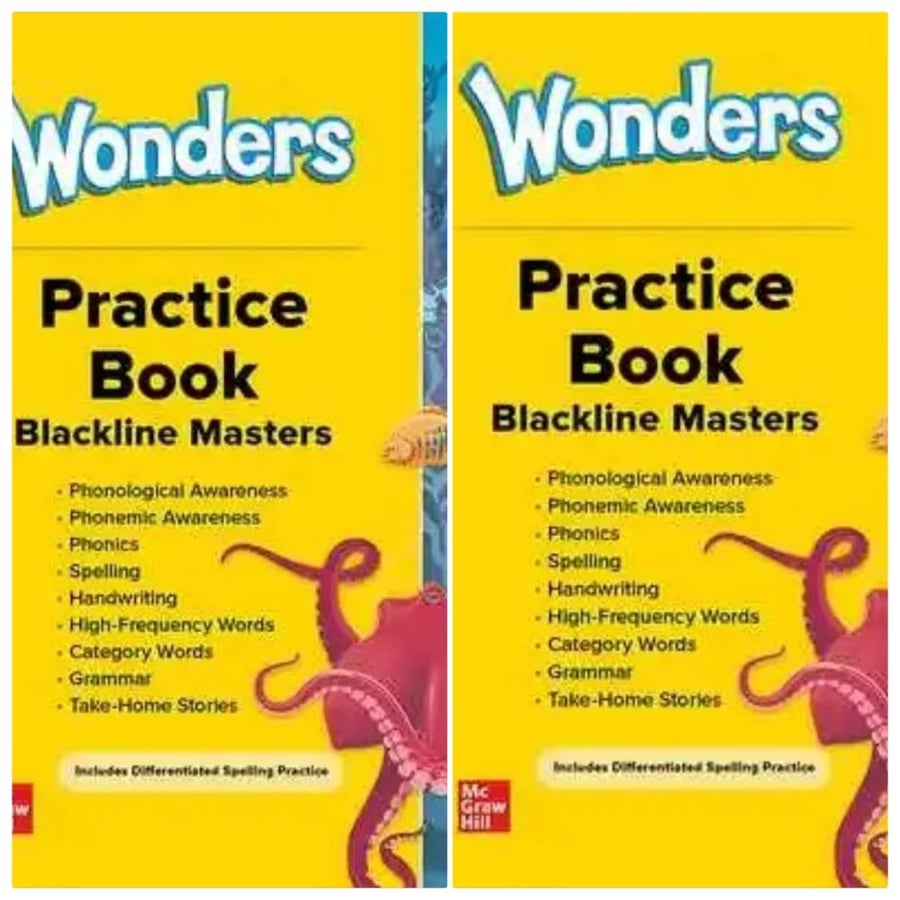 Reading Wonders Practice Book 2023 GK Vol 1+ Vol 2 (9781309132401)(9781309132173)