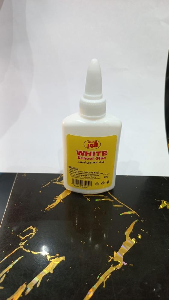غراء مكتبي أبيض مدرسي من ألور 60 جرام - ALOR White Glue