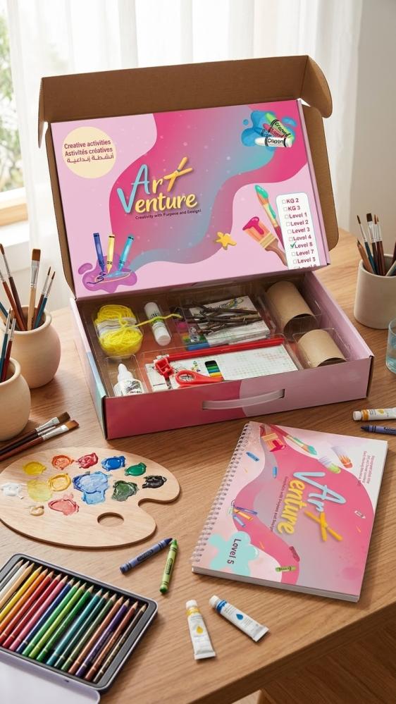 Art Venture Set Level 5 - (Art Book & Creative Activity Box)(9786144121640_9786145122173)