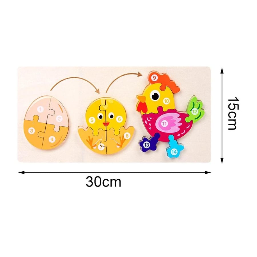 بازل دورة حياة الحيوانات الخشبي