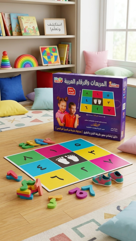 المربعات والارقام العربية