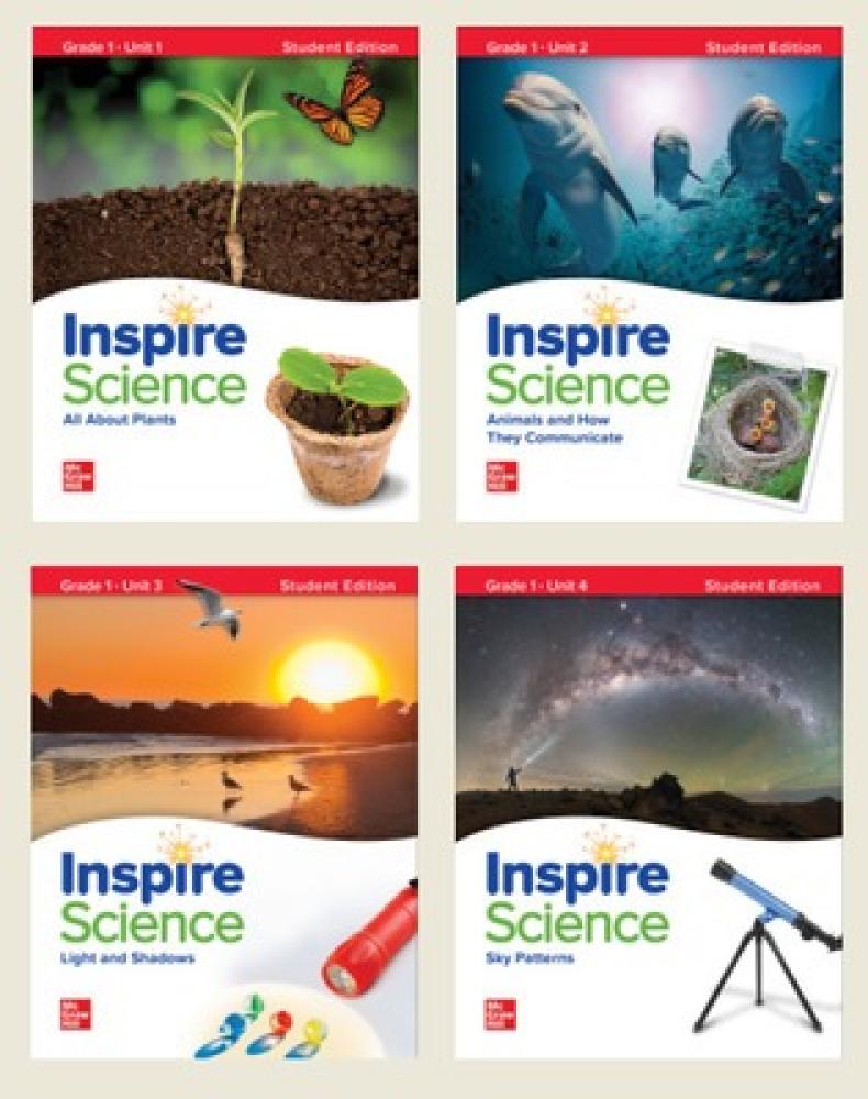 Inspire Science Grade 1 Print Student Edition Bundle (Units 1-4) (KSA Edition)