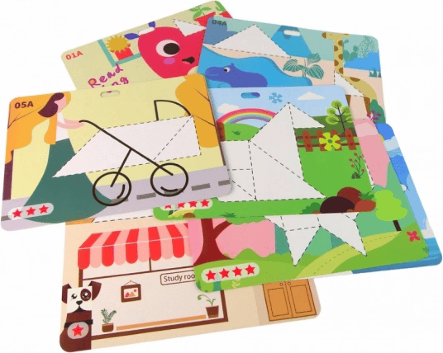 لعبة تانجرام مغناطيسية - Lean Toys Magnetic Tangram