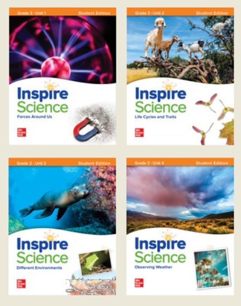 Inspire Science Grade 3 Print Student Edition Bundle (Units 1-4) (KSA Edition) (9781266081040)
