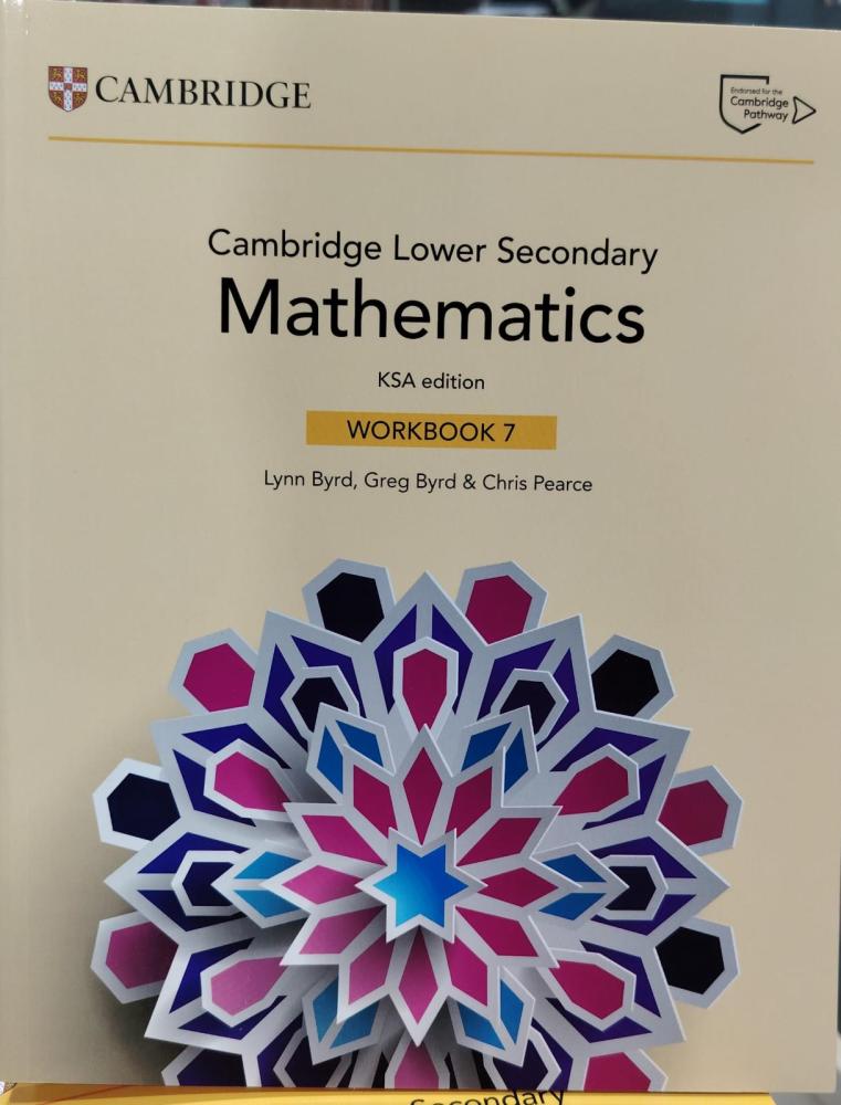Cambridge Lower Secondary Mathematics Workbook 7 (KSA Edition)(9781009859202)