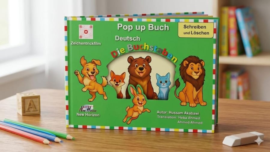 كتاب الحروف الألمانية للأطفال – Pop Up Buch Deutsch