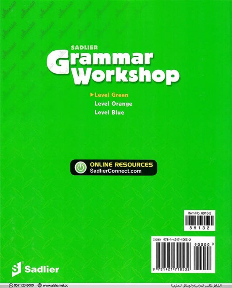 Grammar Workshop-Common Core Enriched Edition-Level Green Grade 3 (9781421710532)