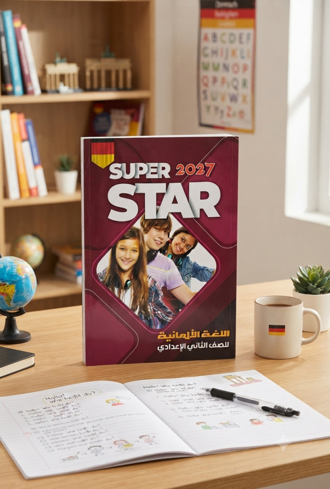 سوبر ستار اللغة الألمانية الصف الثاني الإعدادي الفصل الدراسي الأول 2027
