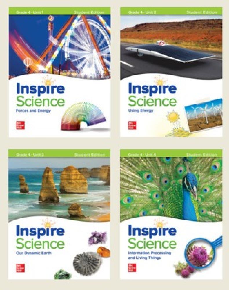 Inspire Science Grade 4 Print Student Edition Bundle (Units 1-4) (KSA Edition) (9781265202750)