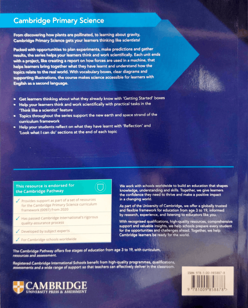 Cambridge Primary Science Learner's Book 5 KSA Edition ( 9781009858878 )