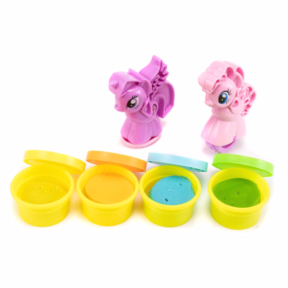 مجموعة صلصال ألعاب الأطفال لتشكيل المهور الملونة - Play-Toy Lovely Horse Dough Playset
