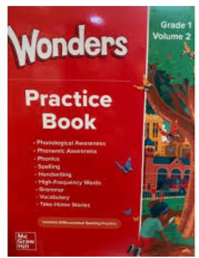 Reading Wonders Practice Book 2023 G01 Vol 1 + Vol 2(9781309132234-9781309132418)